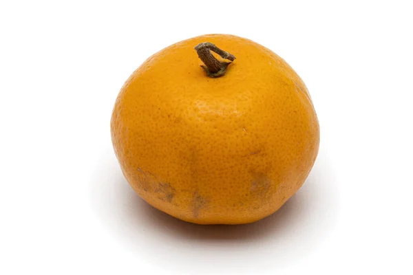 Oranžová Izolovaná Shantang Orange Bílém Shantang Barmské Oranžové Bílém Pozadí — Stock fotografie