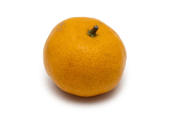 Pomarańcza Shantang Orange Białym Shantang Birmańska Pomarańcza Białym Tle — Zdjęcie stockowe