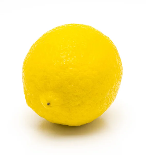 Limone Isolato Limone Realistico Sfondo Bianco — Foto Stock