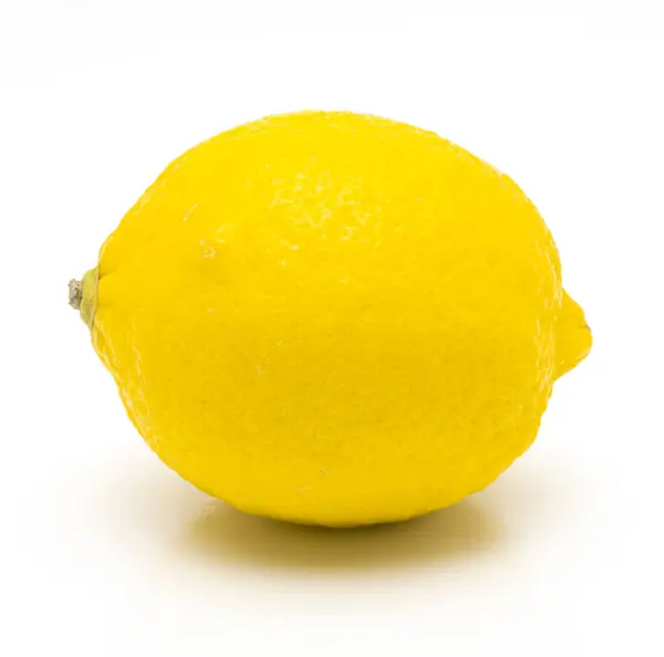 Lemon Terisolasi Lemon Realistik Latar Belakang Putih — Stok Foto