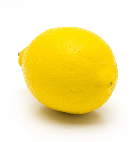 Limone Isolato Limone Realistico Sfondo Bianco — Foto Stock