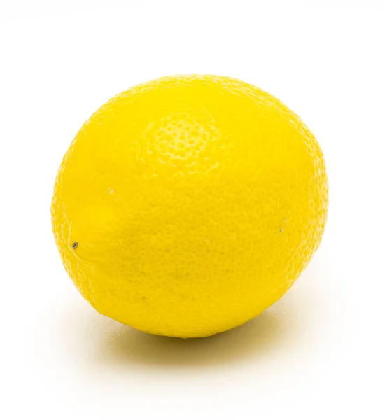 Lemon Izolovaná Realistický Citron Bílém Pozadí — Stock fotografie