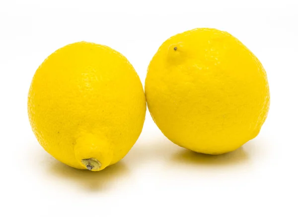 Limão Isolado Limão Realista Fundo Branco — Fotografia de Stock