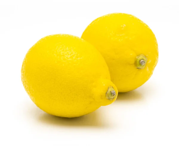 Лимон Ізольований Реалістичний Лимон Білому Тлі — стокове фото