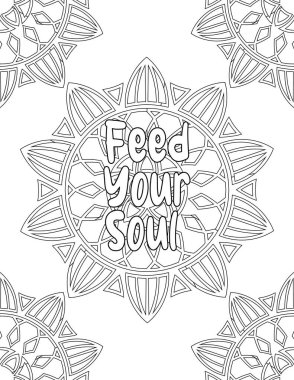 Mandala Yetişkinler İçin Motivasyonel Renklendirme Sayfaları ve Öz Sevgi ve Kendine Bakım Çocuklar İçin Bu Doğrulama Kişisel Motivasyon, İlham, Olumluluk ve İyi Titreşimler İçin