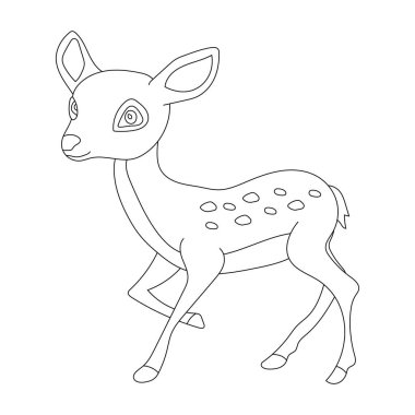 Geyik Tırmanışı. Doodle Hayvanlar Tırmanışı. Vahşi Hayvanlar Çizgi Filmi Vahşi Yaşam Aşıkları İçin Tırmanma