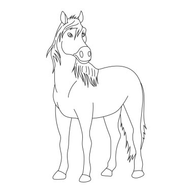 At Yarışı. Doodle Hayvanlar Tırmanışı. Vahşi Hayvanlar Çizgi Filmi Vahşi Yaşam Aşıkları İçin Tırmanma