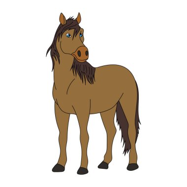 At Yarışı. Doodle Hayvanlar Tırmanışı. Vahşi Hayvanlar Çizgi Filmi Vahşi Yaşam Aşıkları İçin Tırmanma