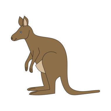 Kanguru Clipart. Doodle Hayvanlar Tırmanışı. Vahşi Hayvanlar Çizgi Filmi Vahşi Yaşam Aşıkları İçin Tırmanma