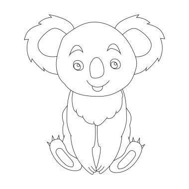 Koala Clipart. Doodle Hayvanlar Tırmanışı. Vahşi Hayvanlar Çizgi Filmi Vahşi Yaşam Aşıkları İçin Tırmanma