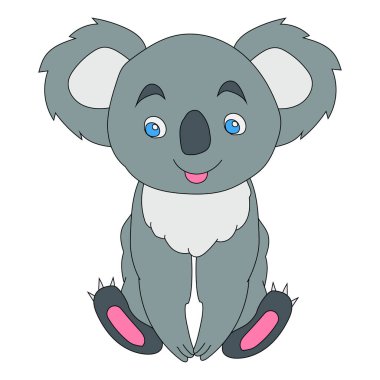 Koala Clipart. Doodle Hayvanlar Tırmanışı. Vahşi Hayvanlar Çizgi Filmi Vahşi Yaşam Aşıkları İçin Tırmanma