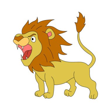 Lion Clipart. Doodle Hayvanlar Tırmanışı. Vahşi Hayvanlar Çizgi Filmi Vahşi Yaşam Aşıkları İçin Tırmanma