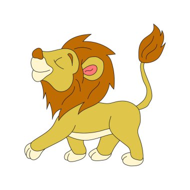 Lion Clipart. Doodle Hayvanlar Tırmanışı. Vahşi Hayvanlar Çizgi Filmi Vahşi Yaşam Aşıkları İçin Tırmanma