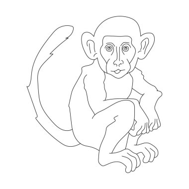 Maymun Clipart. Doodle Hayvanlar Tırmanışı. Vahşi Hayvanlar Çizgi Filmi Vahşi Yaşam Aşıkları İçin Tırmanma