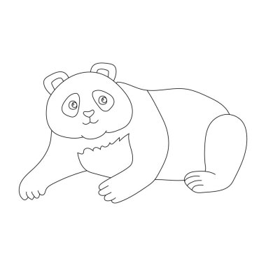 Panda Clipart. Doodle Hayvanlar Tırmanışı. Vahşi Hayvanlar Çizgi Filmi Vahşi Yaşam Aşıkları İçin Tırmanma