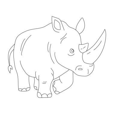 Gergedan Clipart. Doodle Hayvanlar Tırmanışı. Vahşi Hayvanlar Çizgi Filmi Vahşi Yaşam Aşıkları İçin Tırmanma