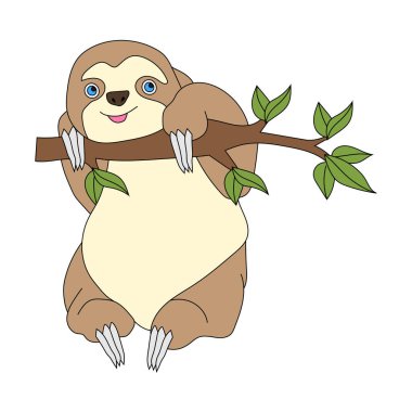 Tembel Clipart. Doodle Hayvanlar Tırmanışı. Vahşi Hayvanlar Çizgi Filmi Vahşi Yaşam Aşıkları İçin Tırmanma