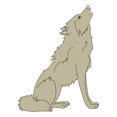 Wolf Clipart. Doodle Hayvanlar Tırmanışı. Vahşi Hayvanlar Çizgi Filmi Vahşi Yaşam Aşıkları İçin Tırmanma