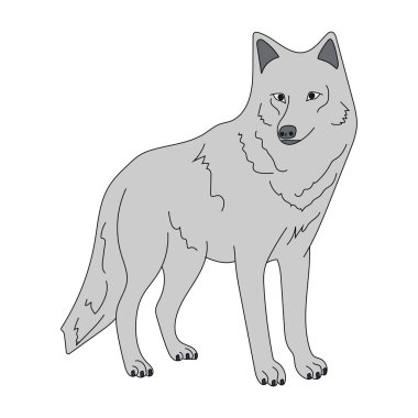 Wolf Clipart. Doodle Hayvanlar Tırmanışı. Vahşi Hayvanlar Çizgi Filmi Vahşi Yaşam Aşıkları İçin Tırmanma