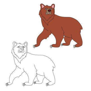 Bear Clipart. Doodle Hayvanlar Tırmanışı. Vahşi Hayvanlar Çizgi Filmi Vahşi Yaşam Aşıkları İçin Tırmanma