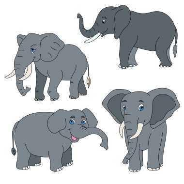 Fil Clipart. Doodle Hayvanlar Tırmanışı. Vahşi Hayvanlar Çizgi Filmi Vahşi Yaşam Aşıkları İçin Tırmanma