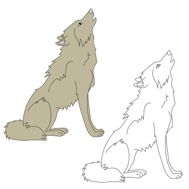 Wolf Clipart. Doodle Hayvanlar Tırmanışı. Vahşi Hayvanlar Çizgi Filmi Vahşi Yaşam Aşıkları İçin Tırmanma