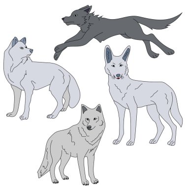 Wolf Clipart. Doodle Hayvanlar Tırmanışı. Vahşi Hayvanlar Çizgi Filmi Vahşi Yaşam Aşıkları İçin Tırmanma