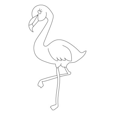 Şirin Minik Kuş Clipart Düz Tasarımı. Kuş Vektörü Düz Çizimi