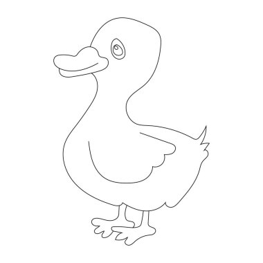 Şirin Minik Kuş Clipart Düz Tasarımı. Kuş Vektörü Düz Çizimi