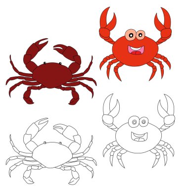 Crab Clipart 'ta. Su hayvanları, deniz hayvanlarını ve deniz yaşamını sevenler için hazırlanır. Eğer deniz altı yaşamını seviyorsan