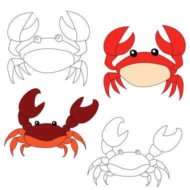 Crab Clipart 'ta. Su hayvanları, deniz hayvanlarını ve deniz yaşamını sevenler için hazırlanır. Eğer deniz altı yaşamını seviyorsan