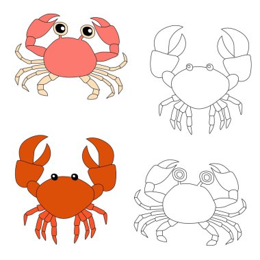 Crab Clipart 'ta. Su hayvanları, deniz hayvanlarını ve deniz yaşamını sevenler için hazırlanır. Eğer deniz altı yaşamını seviyorsan