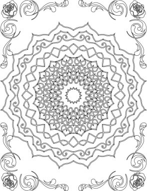 Yetişkinler için Yazdırılabilir Mandala Renk Sayfası. Çocuklar için Eğitim Kaynakları 'ndan. Yetişkinler Boyama Kitabı. Mandala Renklendirme Etkinlik Çalışma Tablosu.