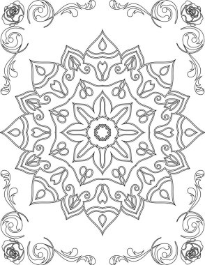 Yetişkinler için Yazdırılabilir Mandala Renk Sayfası. Çocuklar için Eğitim Kaynakları 'ndan. Yetişkinler Boyama Kitabı. Mandala Renklendirme Etkinlik Çalışma Tablosu.