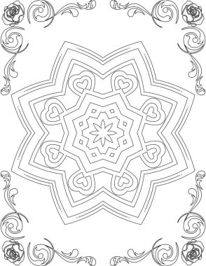 Yetişkinler için Yazdırılabilir Mandala Renk Sayfası. Çocuklar için Eğitim Kaynakları 'ndan. Yetişkinlerin Boyama Kitabı.