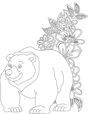 Çiçek Sarmaşığı Boyama Sayfası 'nı aç. Çocuklar ve Yetişkinler için Yazdırılabilir Renk Çalışma Kağıdı. Okul için Eğitim Kaynakları.