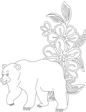 Çiçek Sarmaşığı Boyama Sayfası 'nı aç. Çocuklar ve Yetişkinler için Yazdırılabilir Renk Çalışma Kağıdı. Okul için Eğitim Kaynakları.