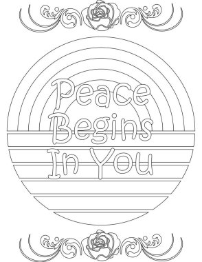 Çocuklar ve yetişkinler için ilham verici bir boyama sayfası. Kişisel sevgi ve kişisel bakım için motive edici kelimeler. Bu zorlu yolculuktan zevk almak için hayata karşı mücadele etmeye yardımcı olur.