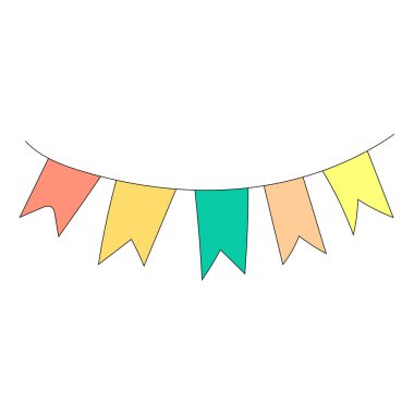 Renkli Doğum günü Clipart: Doodle Doğum günü Grafikleri