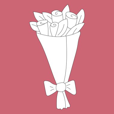 Doodle Birthday Clipart: Siyah ve Beyaz Doğum günü Partisi Vektör Grafikleri