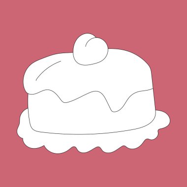 Doodle Birthday Clipart: Siyah ve Beyaz Doğum günü Partisi Vektör Grafikleri