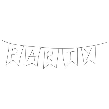 Doodle Birthday Clipart: Kawaii Karikatür Doğum Günü Grafikleri