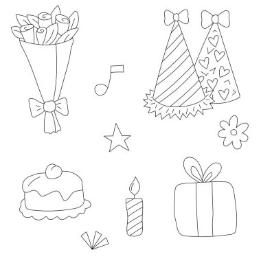 Bir dizi Noel elementi