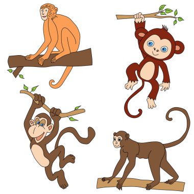 Çizgi film karakteri çizimi ile tasarım ögelerini ayarla