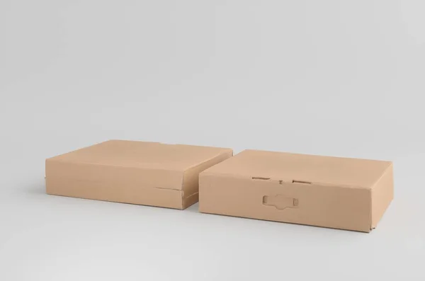 瓦楞纸箱模型3D说明 — 图库照片