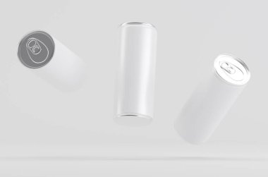 Alüminyum Beyaz Soda Bira Kutusu 3D Görüntü