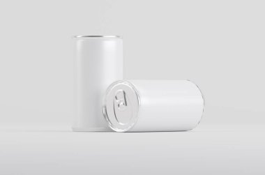 Alüminyum Beyaz Soda Bira Kutusu 3D Görüntü