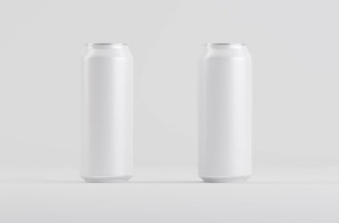 Alüminyum Beyaz Soda Bira Kutusu 3D Görüntü