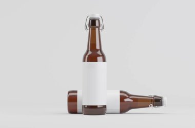 Bira Şişe Model 3D Görüntü