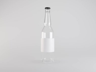 Boş Şişe Model 3D Görüntü